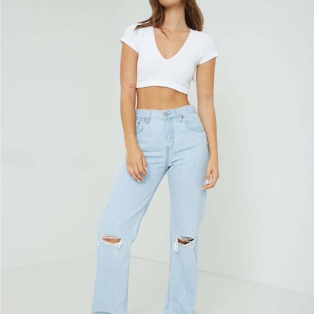 Garage High Rise Light Wash Jeans
